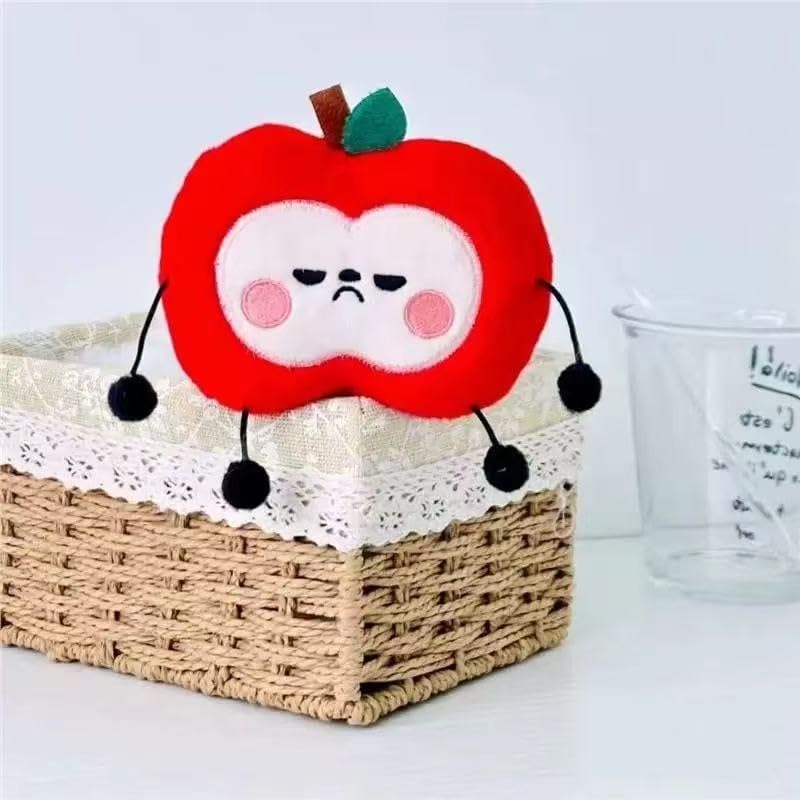 恋と深空 マヒル リンゴ ぬいぐるみ ふわふわ もこもこ 高弾性 10cm 飾り 推し 応援品 誕生日 プレゼント (赤+緑です)  [並行輸入品]  