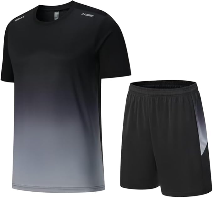 スポーツウェア メンズ ジャージ 上下セット 運動服 半袖 tシャツ ＋ スポーツ ハーフパンツ ランニング トレーニングウェア ジム アウトドア 吸汗速乾 無地 通気防臭 夏 部屋着