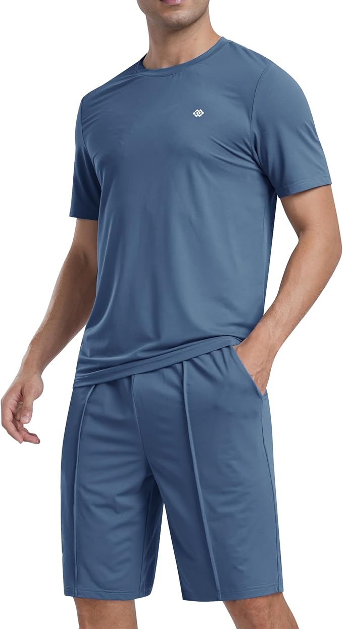  [MoFiz]  tシャツ メンズ ジャージ 上下セット 夏服 セットアップ 大きいサイズ スウェット スポーツウェア トップス 半袖 ハーフパンツ ゆったり スポーツウェア 吸汗速乾 無地 おしゃれ カジュアル 部屋着