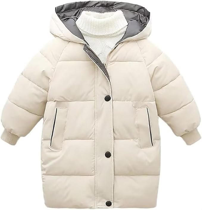  [Kuhvvse]  キッズ ダウンジャケット 中綿 女の子 男の子 子供 ダウンコート 綿入り 保温 防寒 防風 冬 フード付き 無地 アウター 90-150
